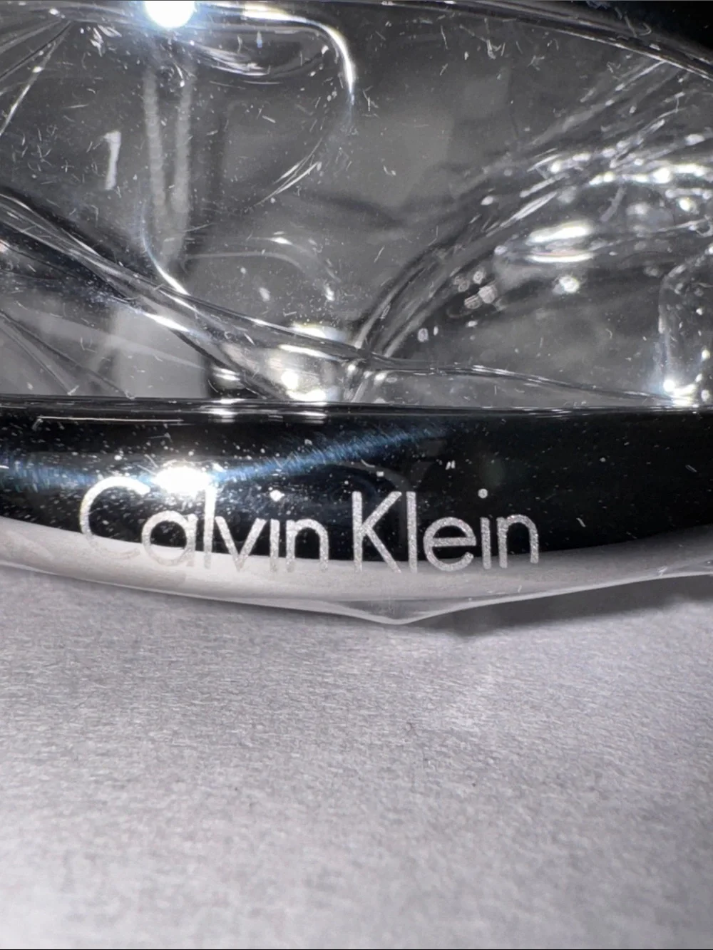 NWT Calvin Klein Silver Tone Bangle Bracelet w/ Box Sealed MSRP $165 CAD